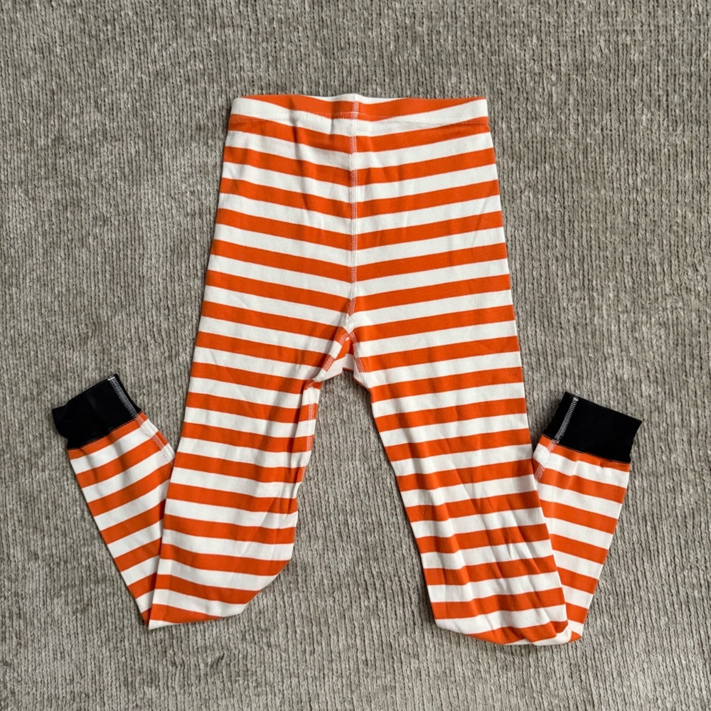Peanuts Snoopy Halloween Pajama Set Orange Stripe Hanna Andersson 10 - Picture 6 of 7